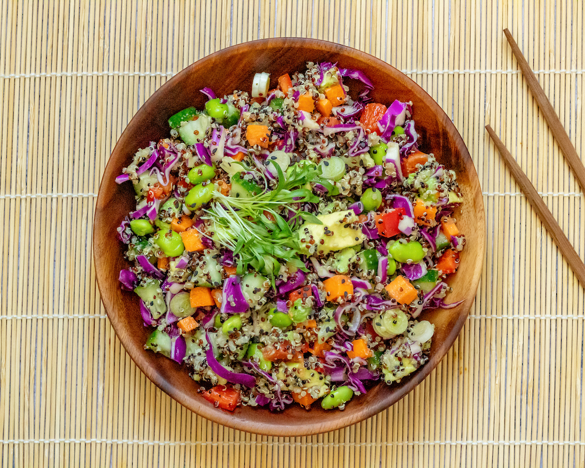 Nutritionist rainbow salad